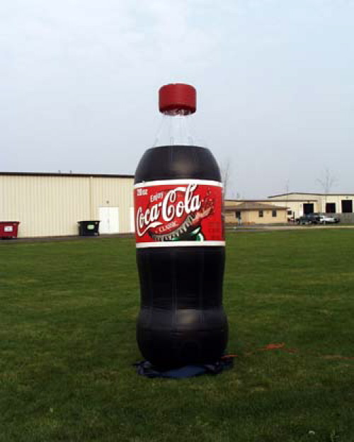 Inflatable Cans and Bottles 10' coke bottle